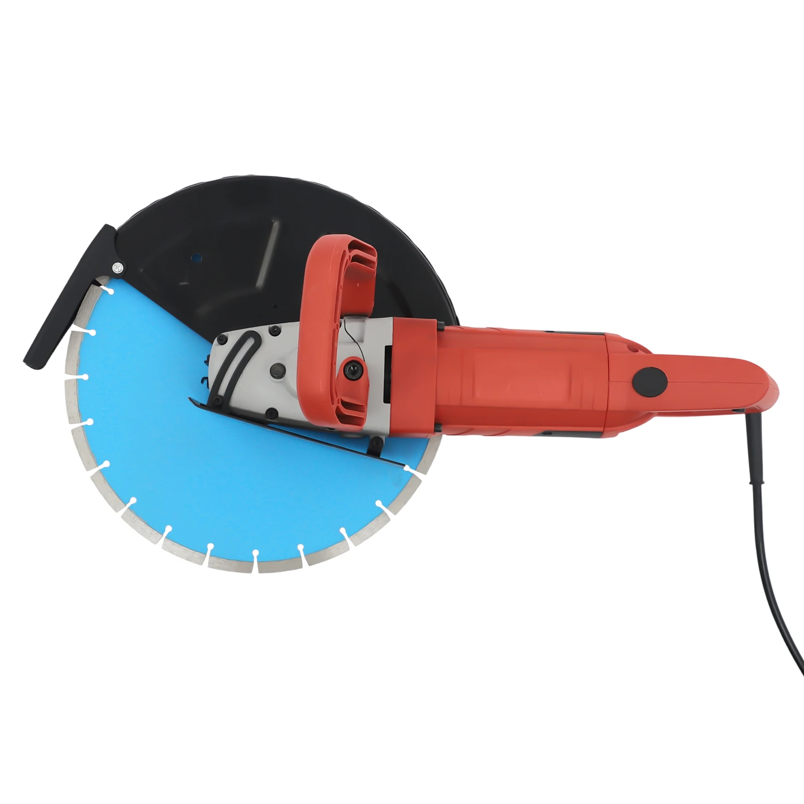 3KW Electric Concrete Saw w/350mm Blade,Wet Dry Cutting Saw Handheld Circular Saw Grooving Machine Wall Slotting Machine 3800RPM