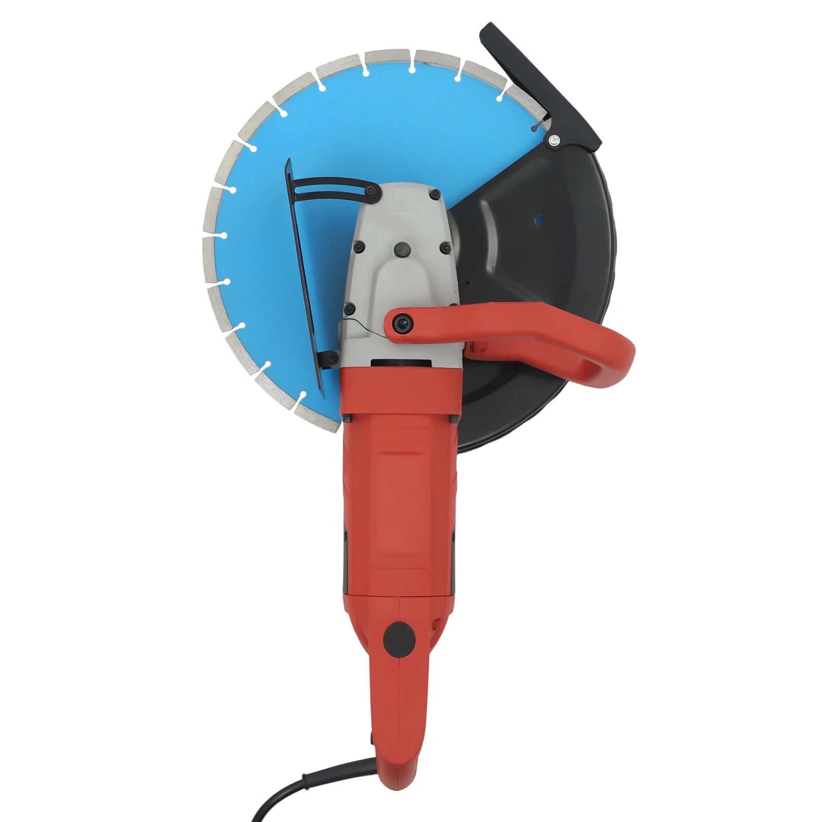 3KW Electric Concrete Saw w/350mm Blade,Wet Dry Cutting Saw Handheld Circular Saw Grooving Machine Wall Slotting Machine 3800RPM