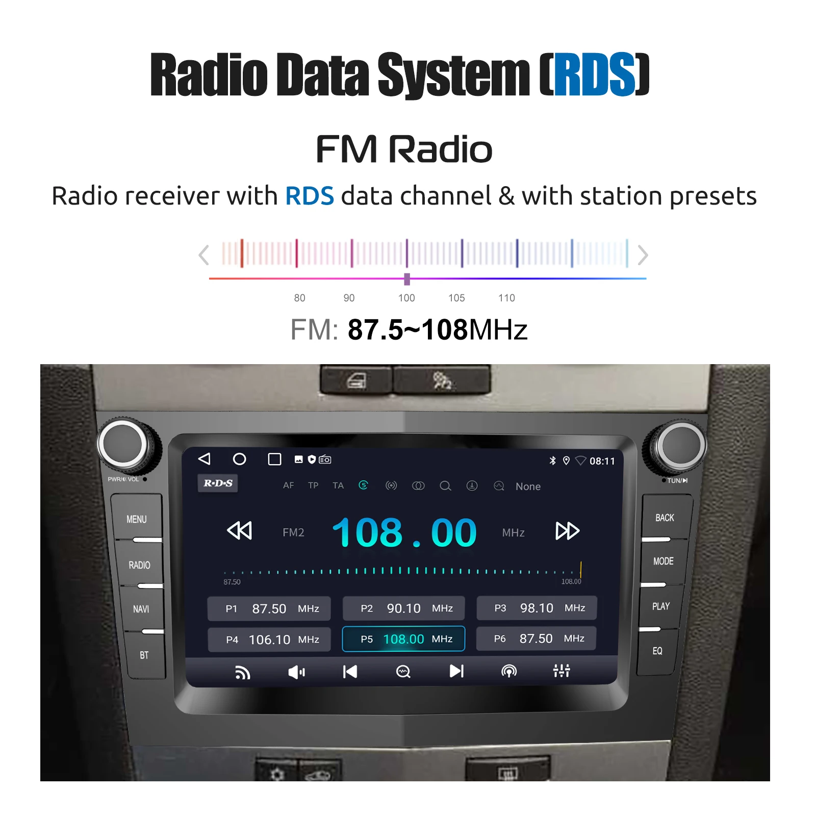7" Android 14 Car Stereo For Opel/Vauxhall Corsa D Astra H Zafira Vivaro Zafira Combo Signum Tigra Carplay GPS NAVI AI Voice RDS