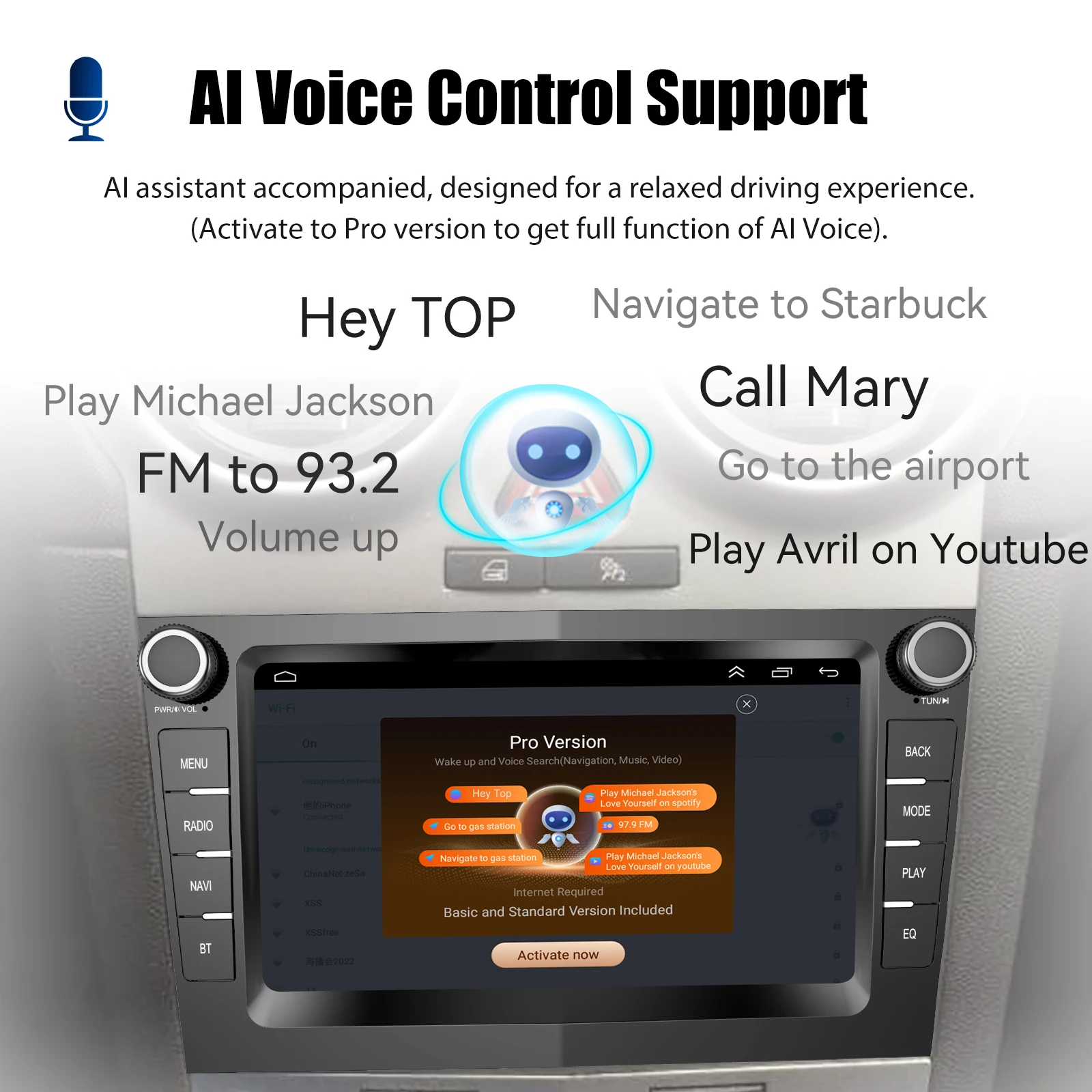 7" Android 14 Car Stereo For Opel/Vauxhall Corsa D Astra H Zafira Vivaro Zafira Combo Signum Tigra Carplay GPS NAVI AI Voice RDS