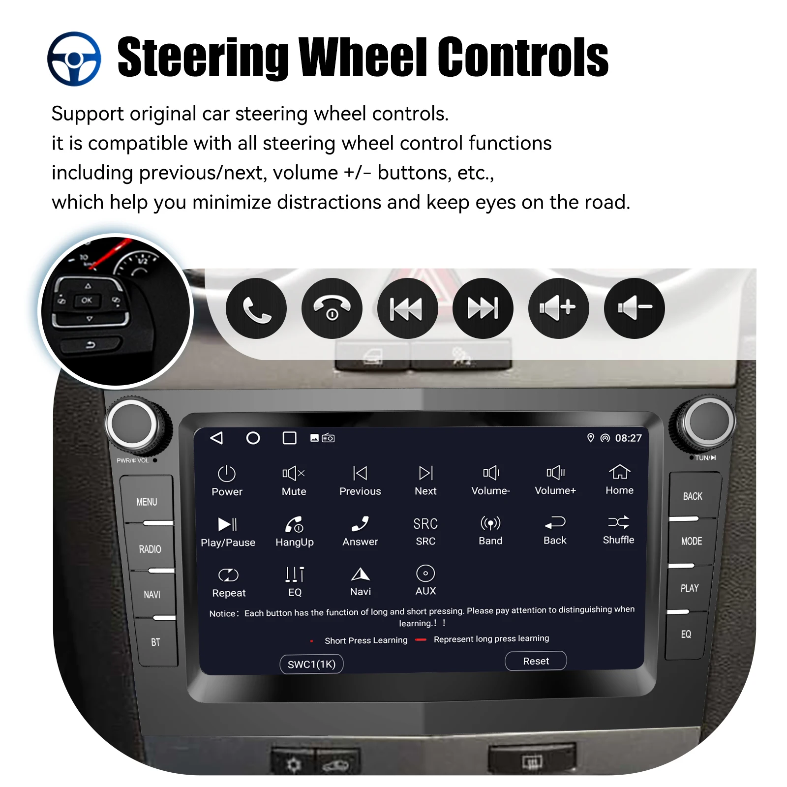 7" Android 14 Car Stereo For Opel/Vauxhall Corsa D Astra H Zafira Vivaro Zafira Combo Signum Tigra Carplay GPS NAVI AI Voice RDS