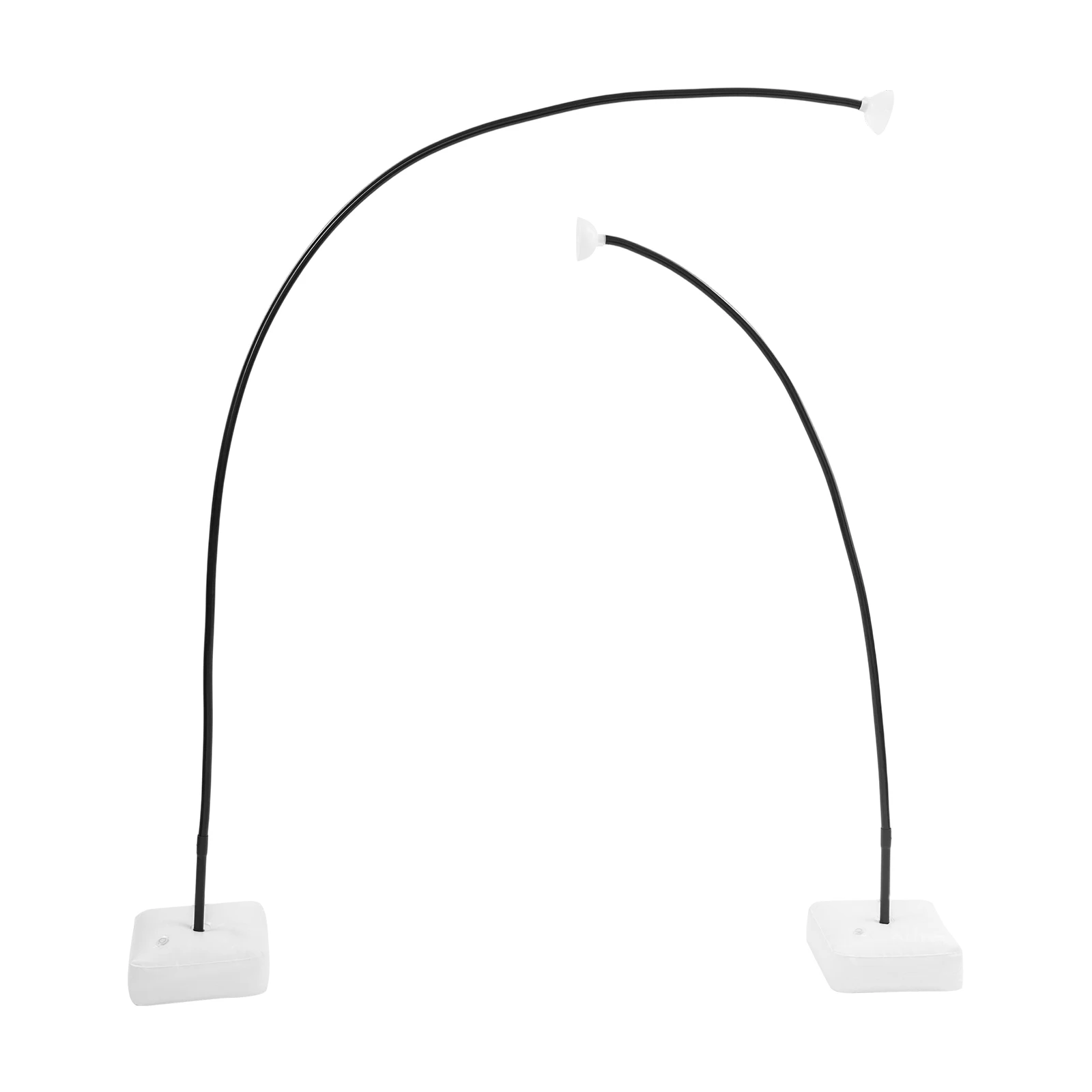 2PCS Balloon Stand Arch Frame Free Bending Balloon Stand W/Base 1.5+2M DIY Tube Wedding Baby Shower Birthday Party Decor