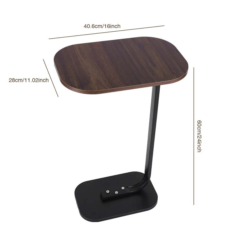 C-Shaped Side Table Portable Corner Table Small Snack Coffee Tables Home Light Luxury Sofa Side Table Home Bedroom Furniture New