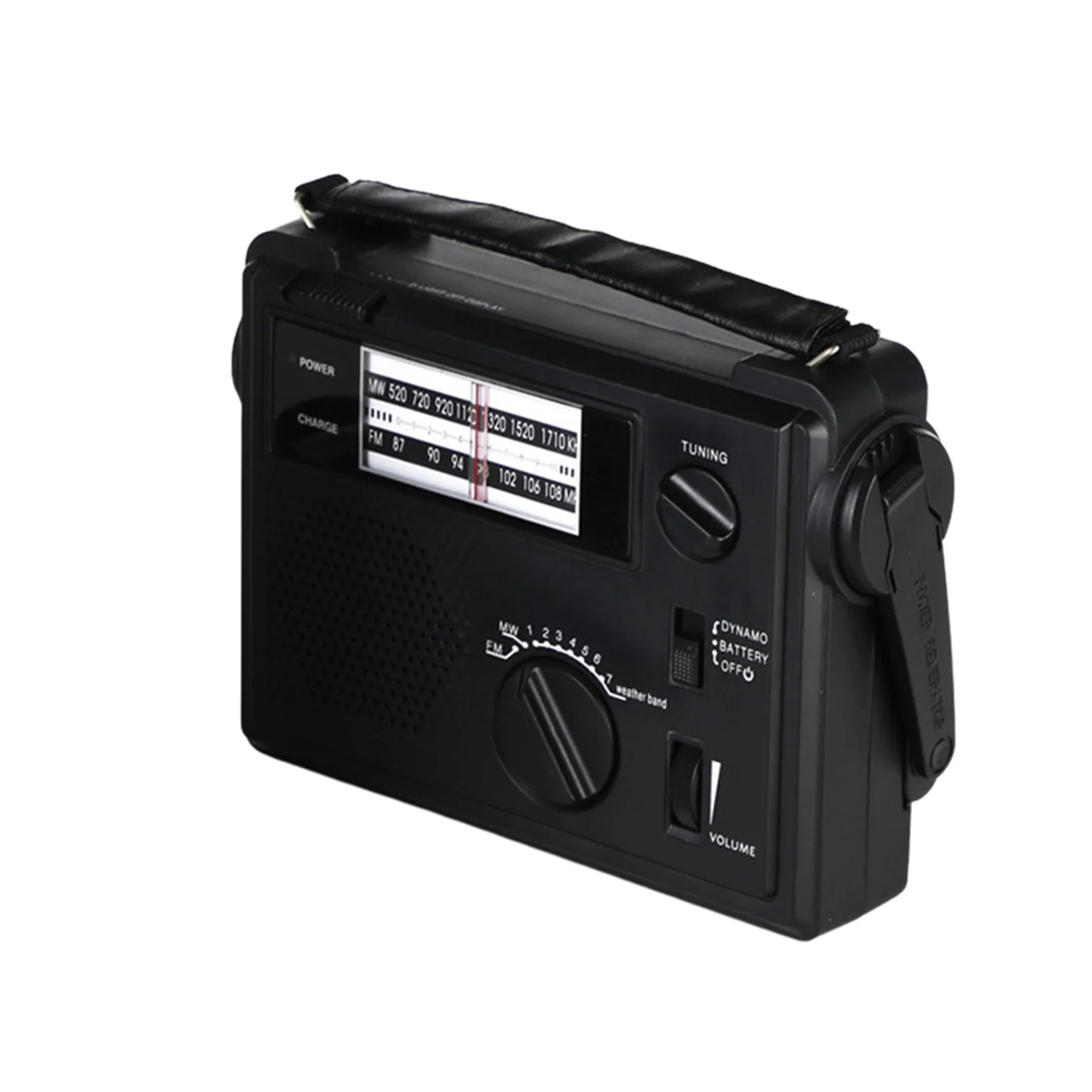 Emergency Radio Portable Emergency Radio Weather Alert Radio With Cellphone Charging Hand Crank & Battery Operated SOS Alarm