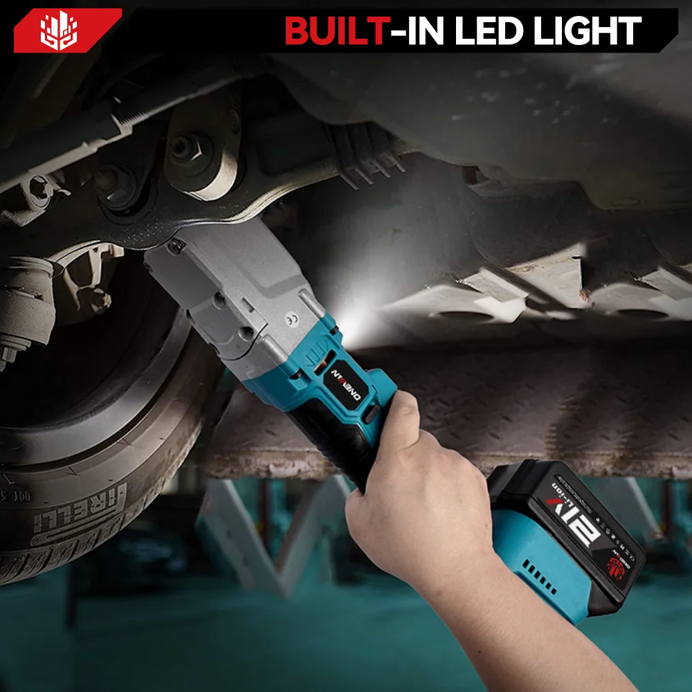 ONEVAN Brushless Electric Ratchet Wrench 1/2'' 1000NM Removal Screw Nut 4800RPM Car Repair Power ToolFor Makita 18V Battery Pin