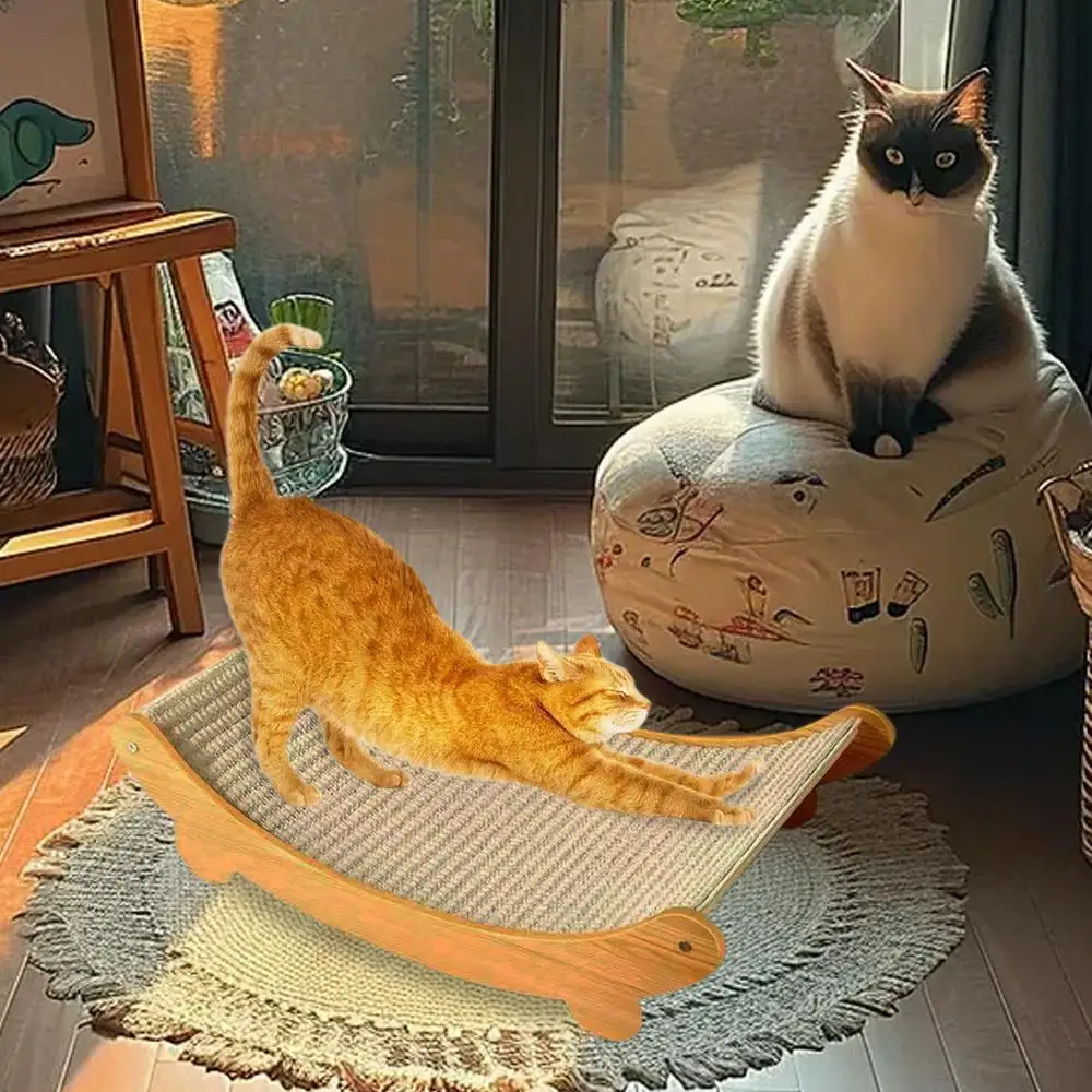 Anti-cat Sisal Scratching Pad Wear-resistlant Cats Lounge Chair Sleeping Bed Kitten Training Grinding Pet Toys