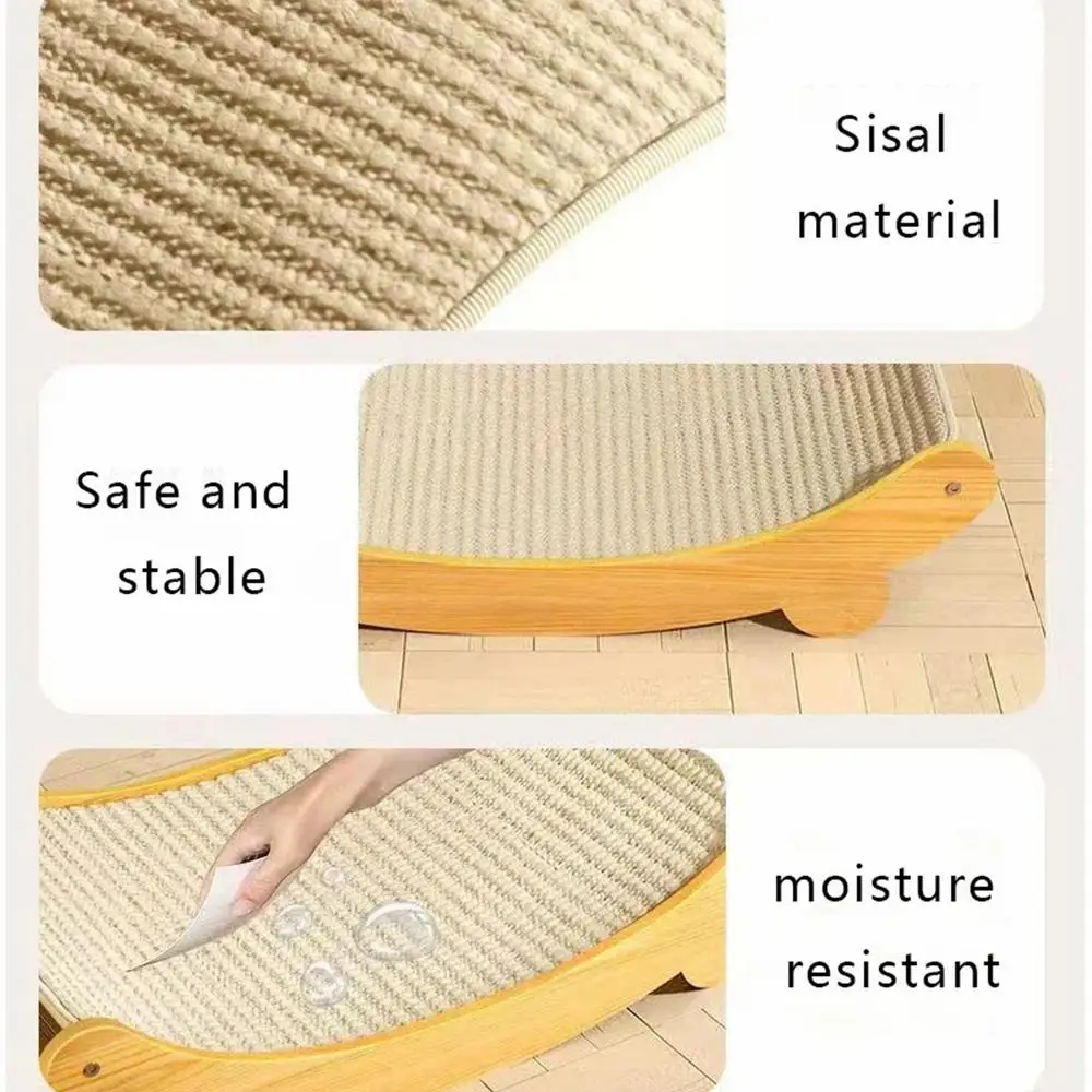 Anti-cat Sisal Scratching Pad Wear-resistlant Cats Lounge Chair Sleeping Bed Kitten Training Grinding Pet Toys