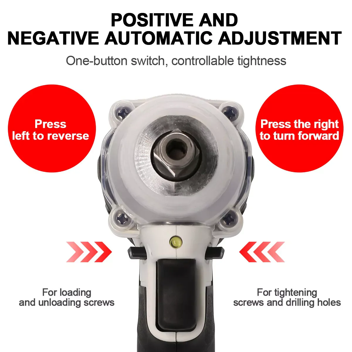 580NM Cordless Electric Impact Wrench 1/2 inch Power Tools Compatible Makita 21V 1/2PCS Battery Wrench with Toolbox Set