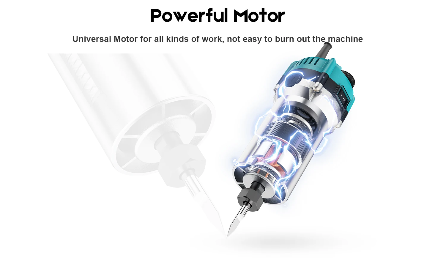 Twotrees 30000RPM Wood Router Trimmer Kit 800W Spindle for CNC Machine TTC450 TTC450PRO Engraver Wood Router Compact Router Tool