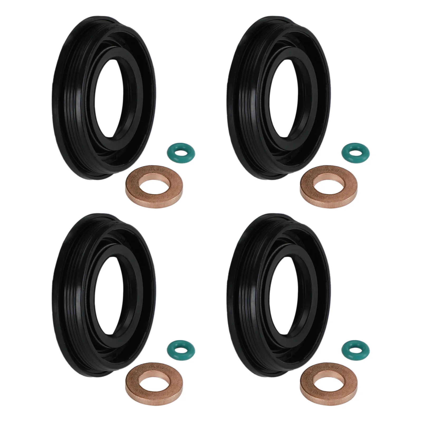 Artudatech 4PCS Injector Seals Fit Ford Transit MK3 MK6 MK7 2.0 2.2 2.4 TDCI TDDI