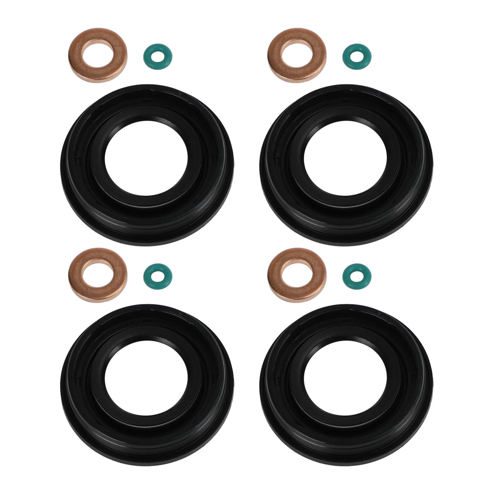 Artudatech 4PCS Injector Seals Fit Ford Transit MK3 MK6 MK7 2.0 2.2 2.4 TDCI TDDI