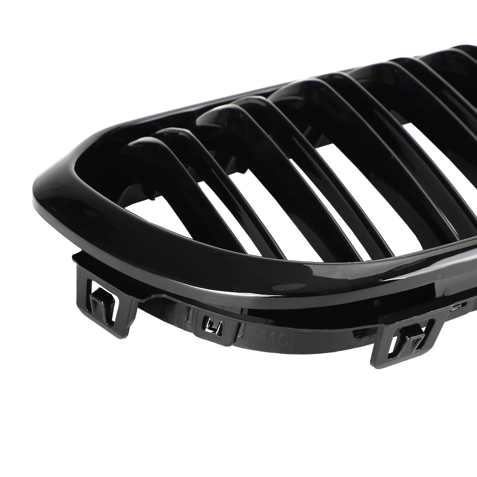 Artudatech Front Kidney Grill Grille Fit for BMW 1 Series F20 F21 2015-2017 Gloss Black Double