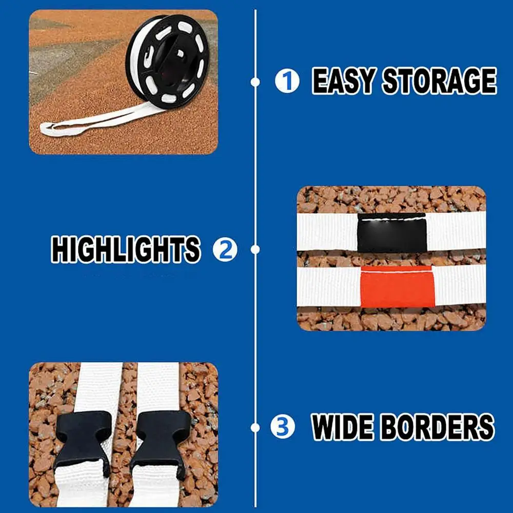 Badminton Court Boundary Lines Boundary Markers 240x528 Inch Court Training Marker Lines Equipment Tennis Accessories For Kids