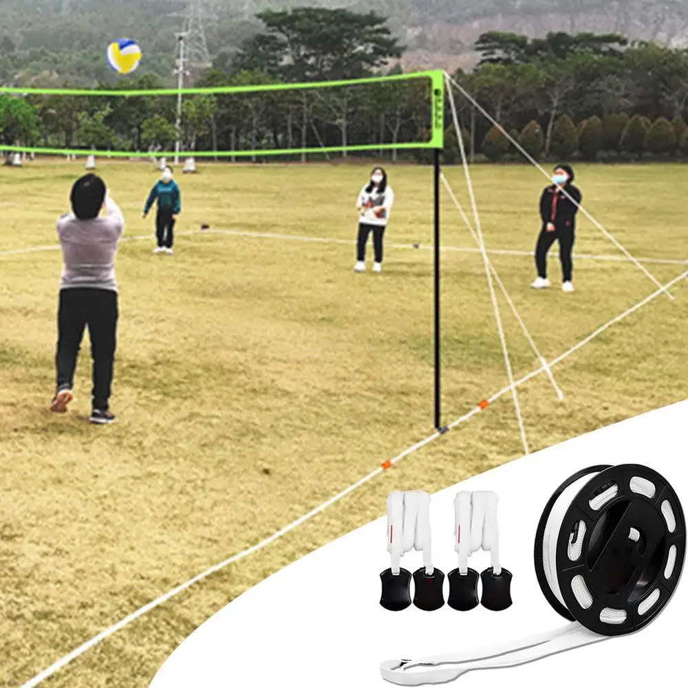 Badminton Court Boundary Lines Boundary Markers 240x528 Inch Court Training Marker Lines Equipment Tennis Accessories For Kids