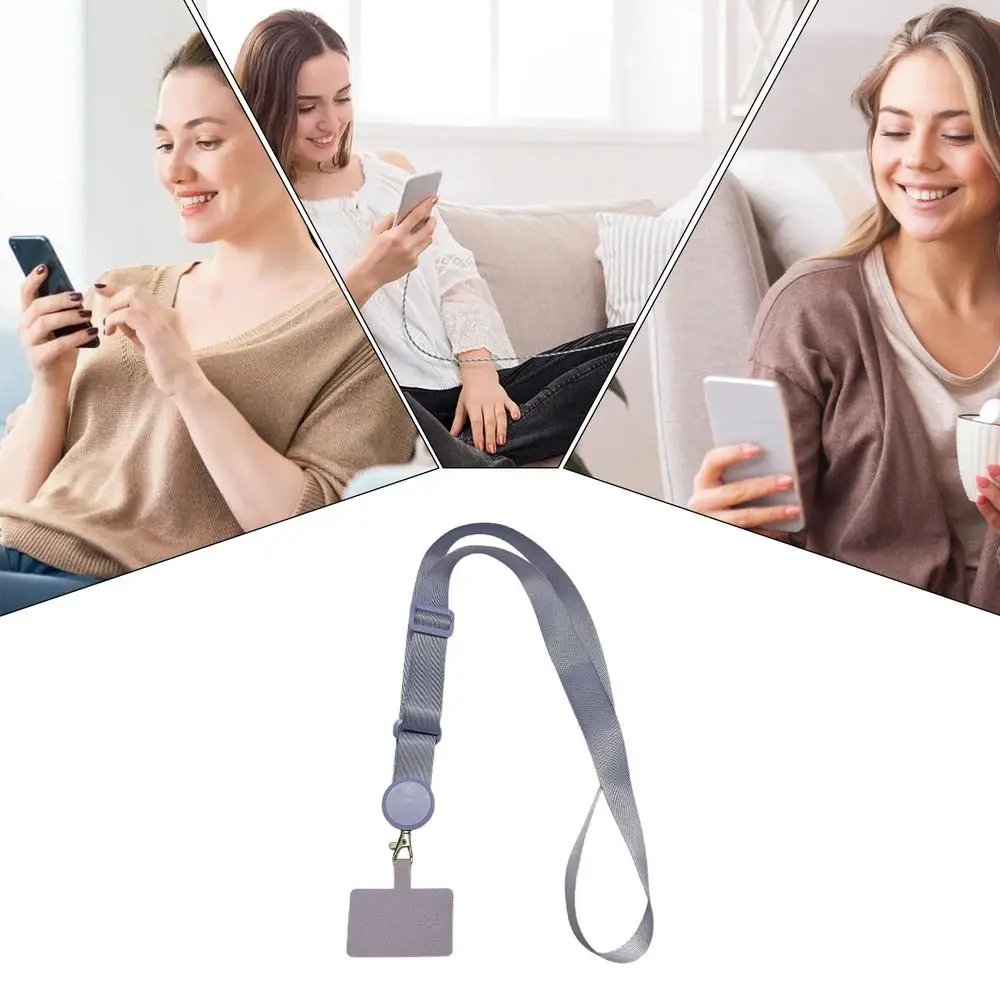 Crossbody Mobile Phone Lanyard Adjustable Anti-lost Phone Leashes Removable Phone nylon Case Strap Neck Phone Holder