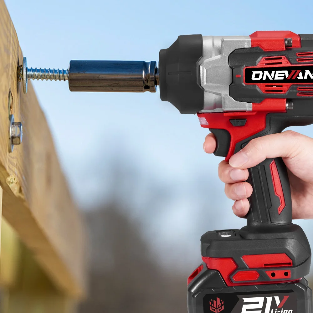 ONEVAN 2800N.M Brushless Electric Impact Wrench 1/2 Inch Cordless Torque Wrench Drill Power Tool For Makita 18V Battery Pin