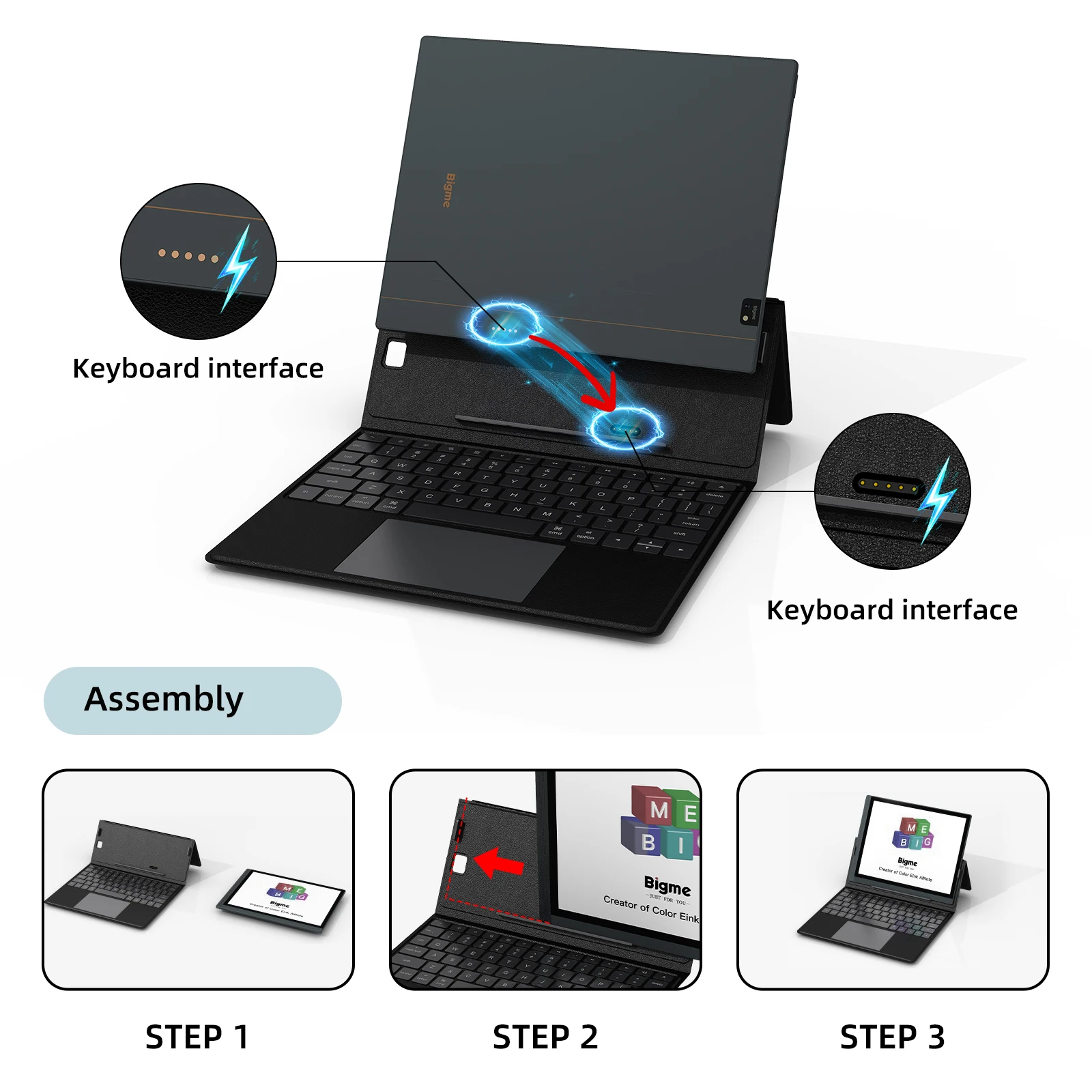 Dedicated Keyboard Cover for Bigme B1051 Series B1051C PRO, B1051C Lite or B1051, B1051 Lite Ebook Reader
