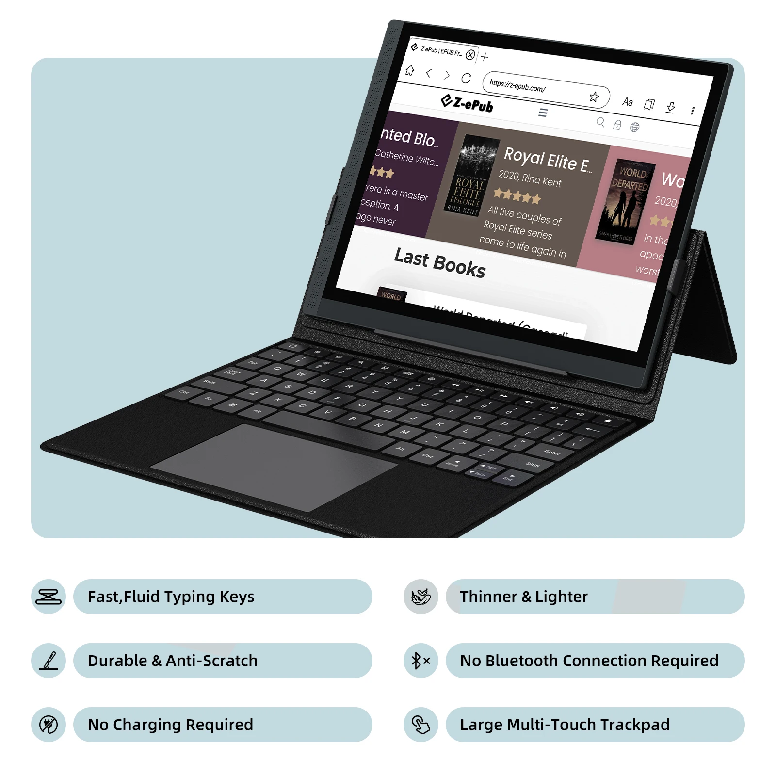 Dedicated Keyboard Cover for Bigme B1051 Series B1051C PRO, B1051C Lite or B1051, B1051 Lite Ebook Reader
