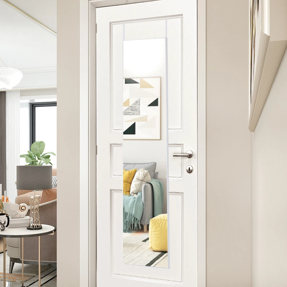 Metal Frame Over the Door Full Length Mirror on the wall,37cm W x 147cm H