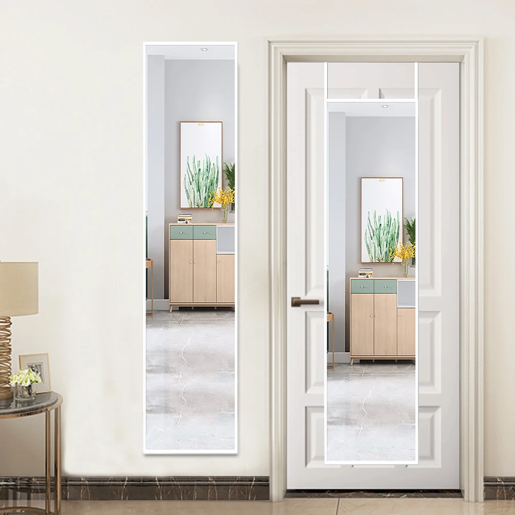 Metal Frame Over the Door Full Length Mirror on the wall,37cm W x 147cm H