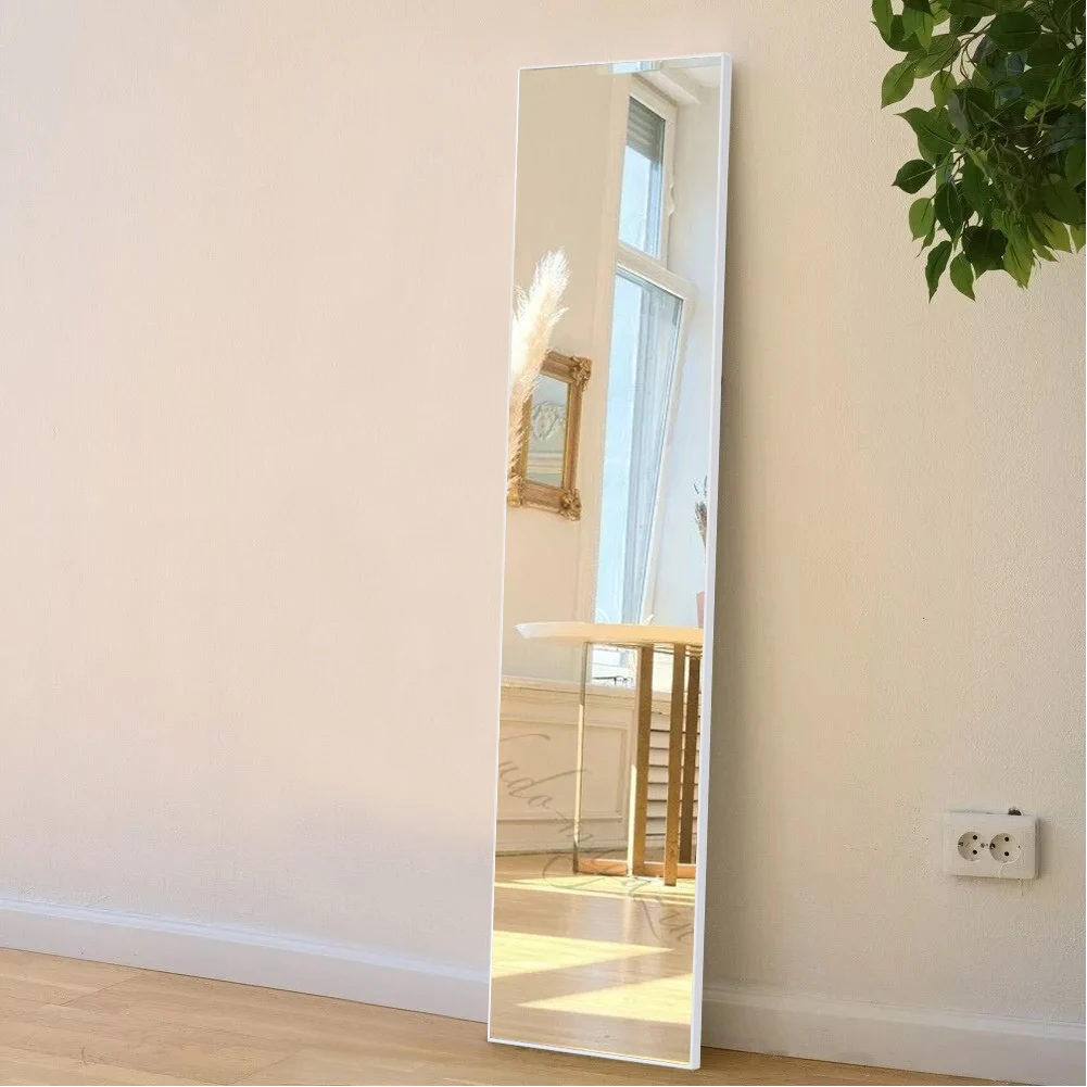 Metal Frame Over the Door Full Length Mirror on the wall,37cm W x 147cm H