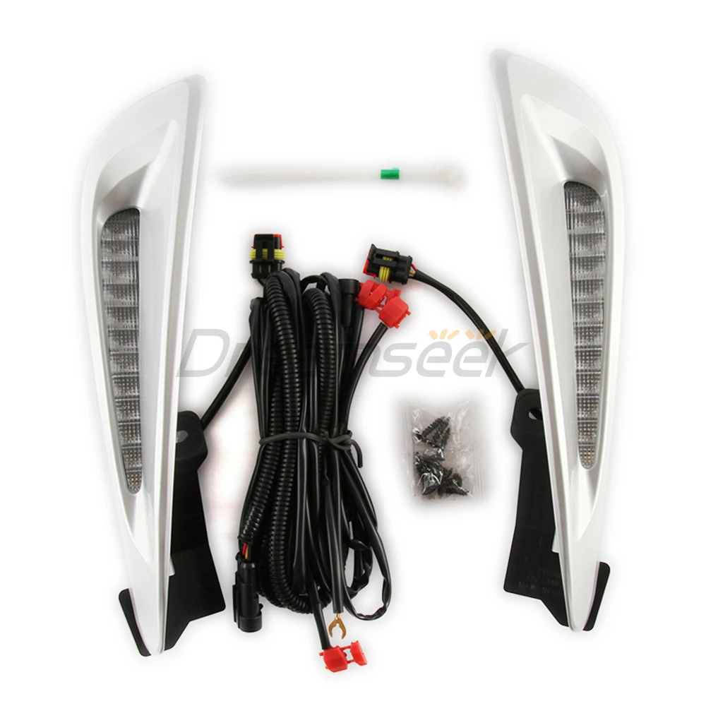LED DRL Daytime Running Light for Toyota Prius XW50 2019-2022 Car Fog Light Dynamic Turn Signal Lamp Bezel Wires Front Driving