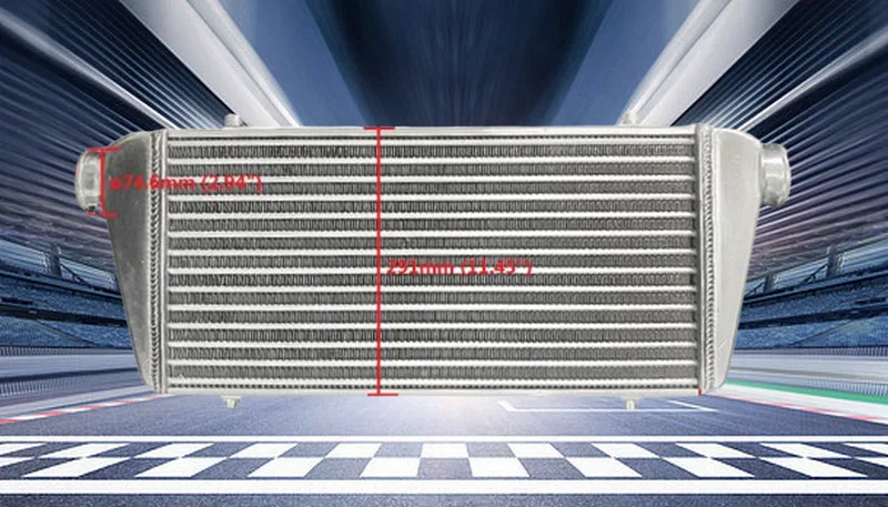 280 x 300 x 70mm ALUMINUM INTERCOOLER Tube and Fin 3" INLET/OUTLET FMIC TURBO