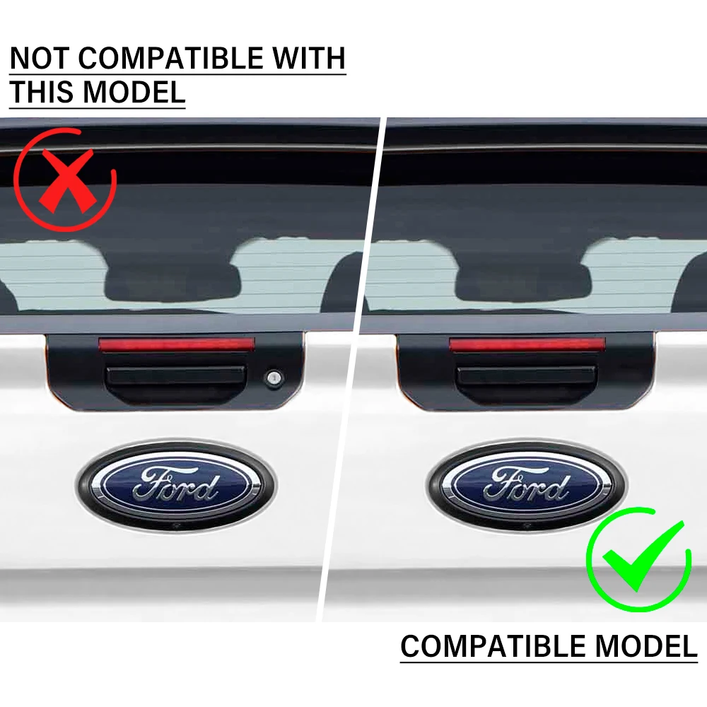 ABS Car Tailgate Cover For Ford Ranger T9 2023 2024 XLT XL XLS Matte Black Rear Door Handle Bowl Trims 4x4 Next Gen Accessories