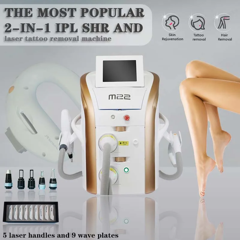Factory Direct Sales M22 Photon Skin Rejuvenation OPT IPL Vascular Acne Removal Nd Yag Tattoo Remove Hair Removal Machine