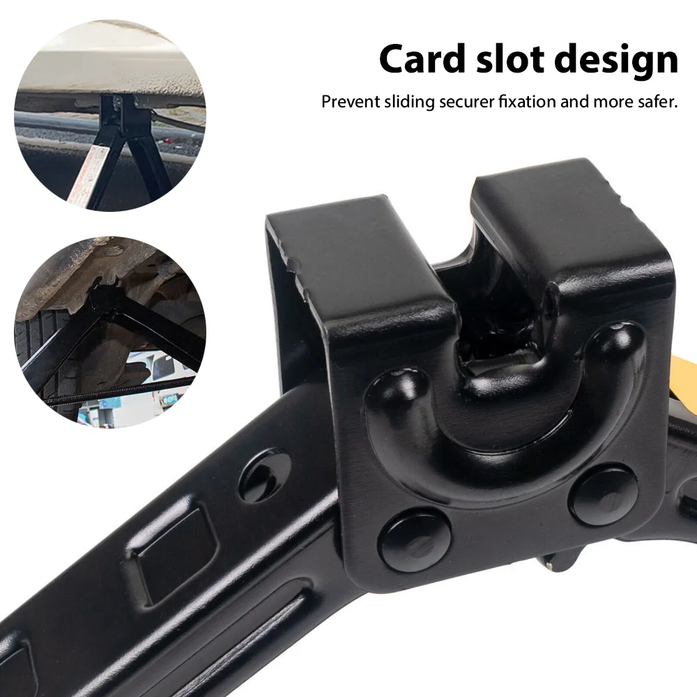 Car Scissor Jack with Hand Crank 2.5T Portable Labor-saving Car Jack Car Repair Tool Set with Wrenches Socket Tow rope