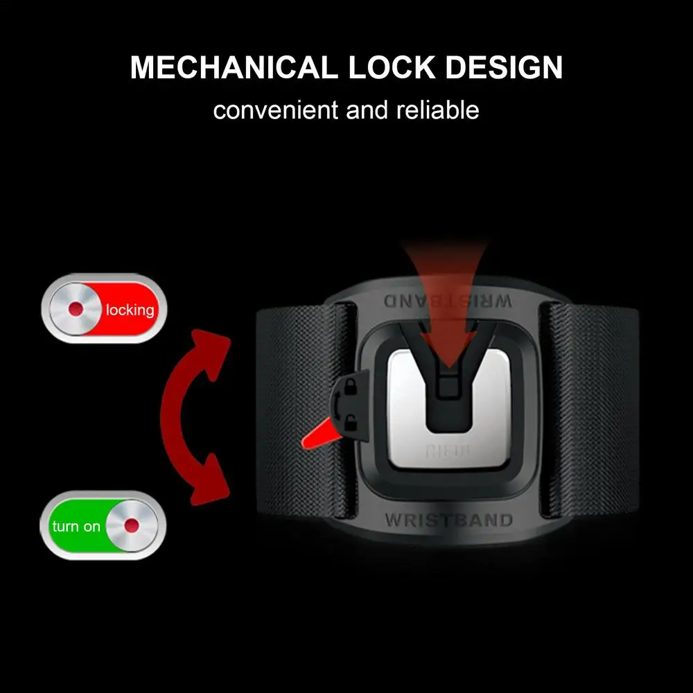 360 Degree Rotatable Wristband Cell Phone Wrist Holder Biking Detachable Armband Cellphone Bracket For Smartphones Accessories