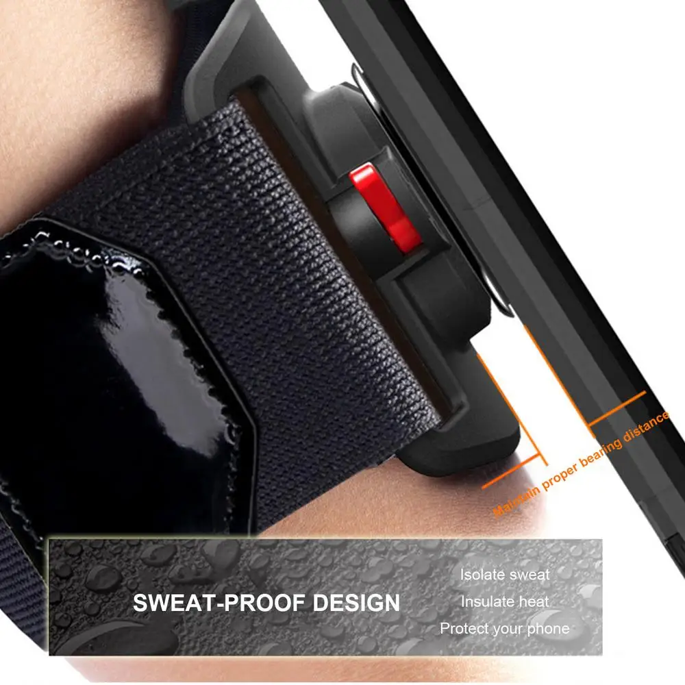 360 Degree Rotatable Wristband Cell Phone Wrist Holder Biking Detachable Armband Cellphone Bracket For Smartphones Accessories