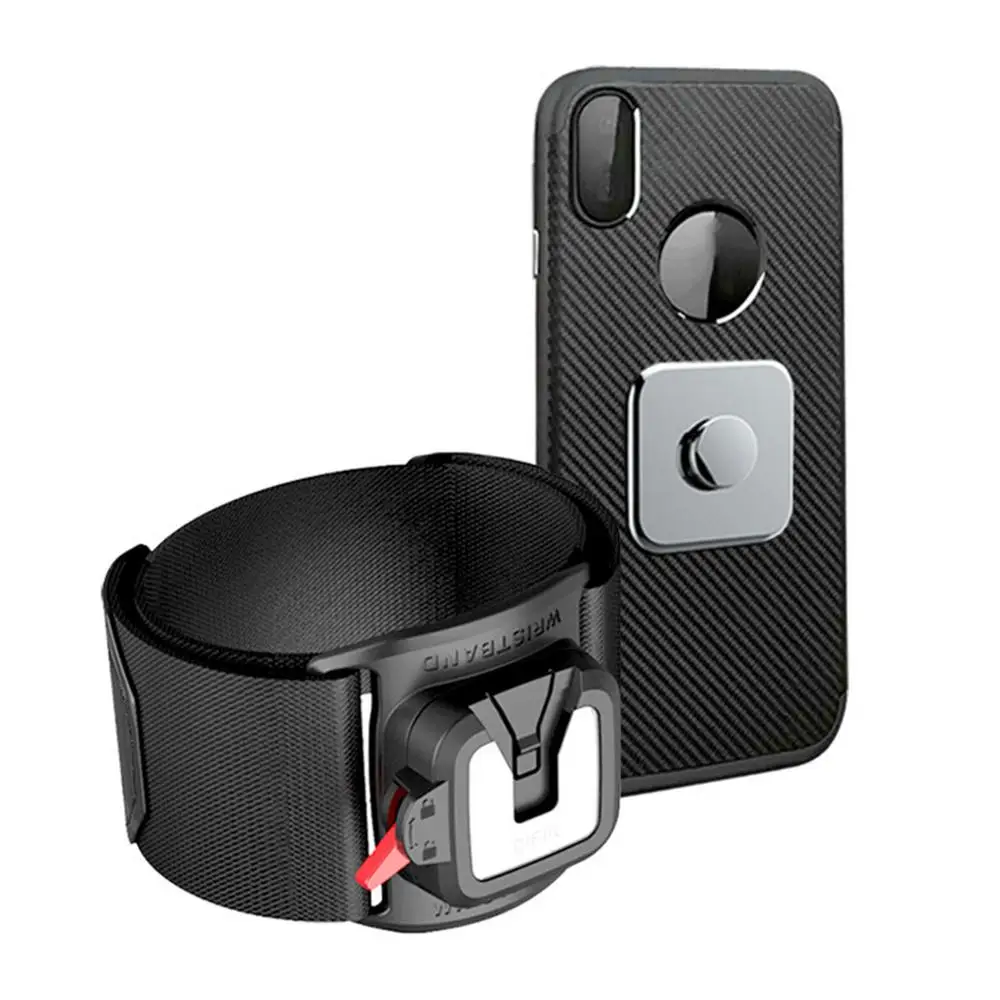360 Degree Rotatable Wristband Cell Phone Wrist Holder Biking Detachable Armband Cellphone Bracket For Smartphones Accessories