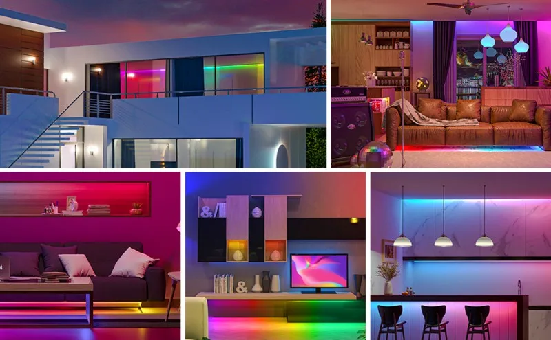24V FCOB COB LED Light Strip RGB Dream Full Color Pixel Addressable 720 LEDs 12mm High Density Flexible FOB Led Lights for Room