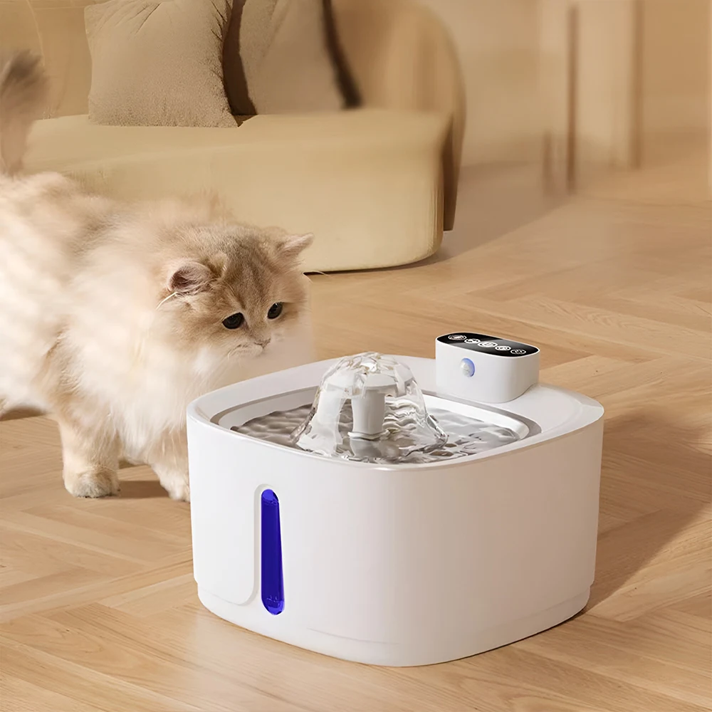 Tieker Large Capacity Pet Smart Drinking Fountain Silent Cat Dog Pet Automatic Filtered Drinking Fountain