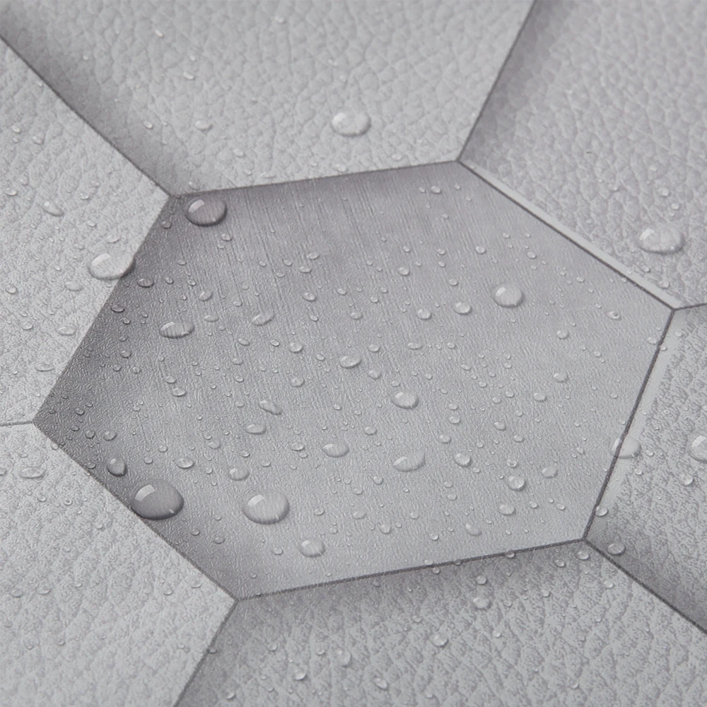 3D Modern PVC Wallpaper Hexagon Pattern Home Wall Decor Wallpaper Roll for Living Room Bedroom Walls