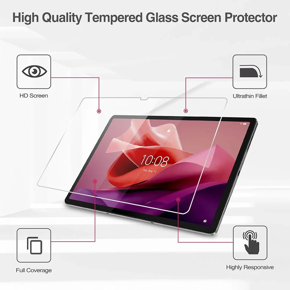 3Pcs Tempered Glass Screen Protector For Lenovo Tab P12 12.7 inch 2023 Tablet Protective Film For Xiaoxin Pad Pro 12.7'' TB371FC