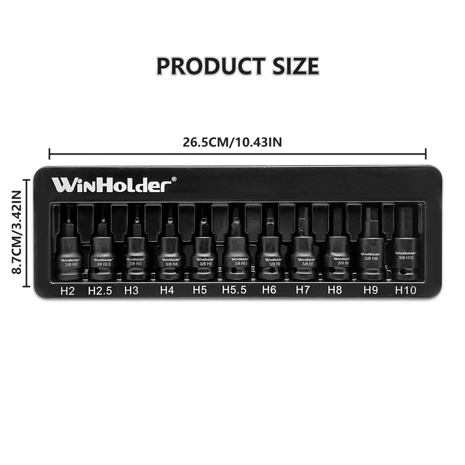 31Pcs Impact Hex Torx Star Spline Bit Sockets Set 3/8" Drive Short Reach Allen Star CR-V S2 Steel Garage Repair Tools Kit