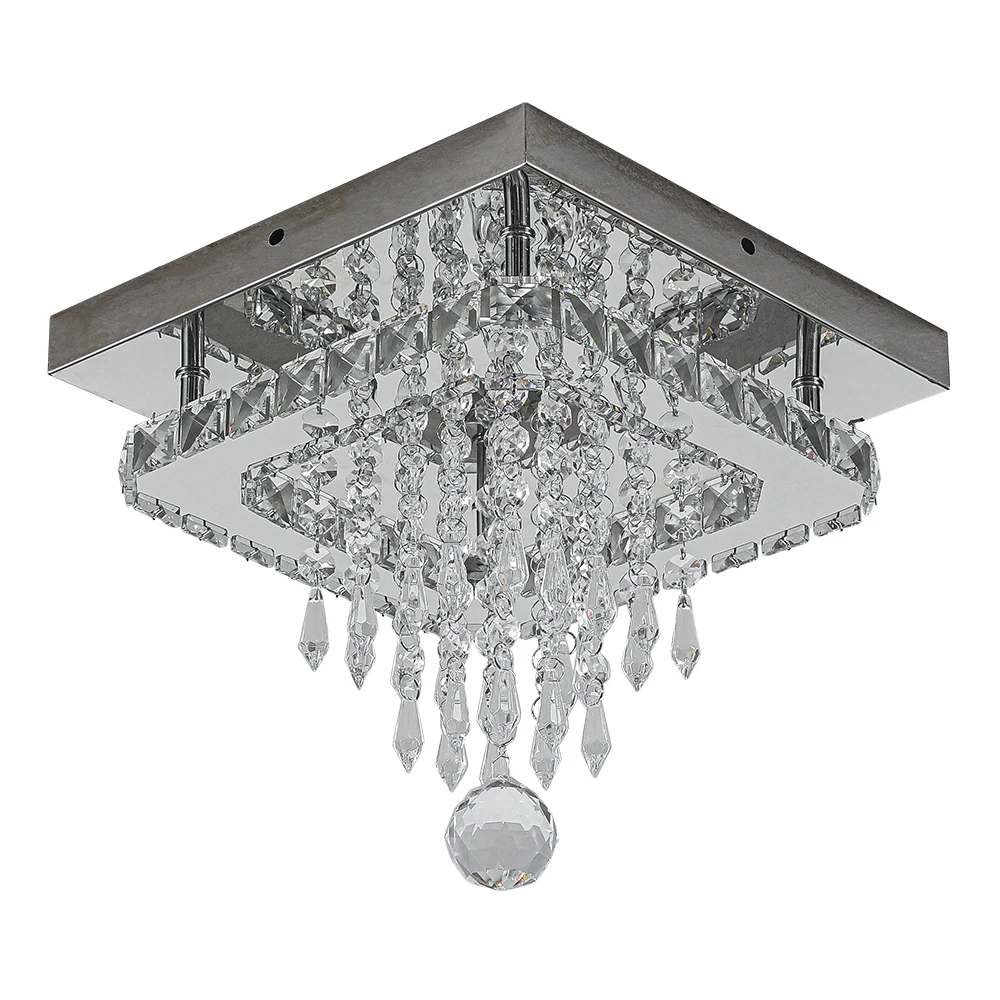 Voltsify Modern Crystal Ceiling Light with Droplets for Living Rooms, Bedrooms and Nurseries