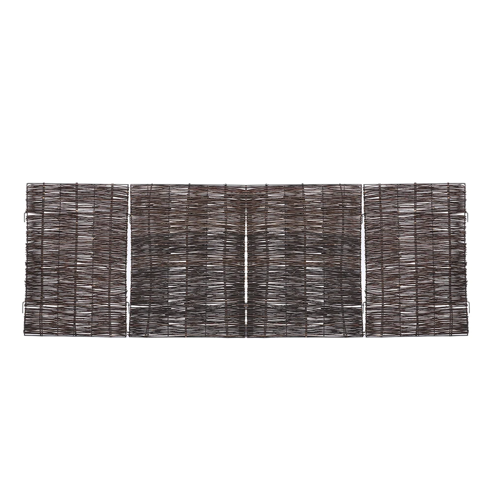【Breeins】Garden Sanctuary Trash Can Fence Wicker Privacy Fence Outdoor Courtyard Multi Use Decoration