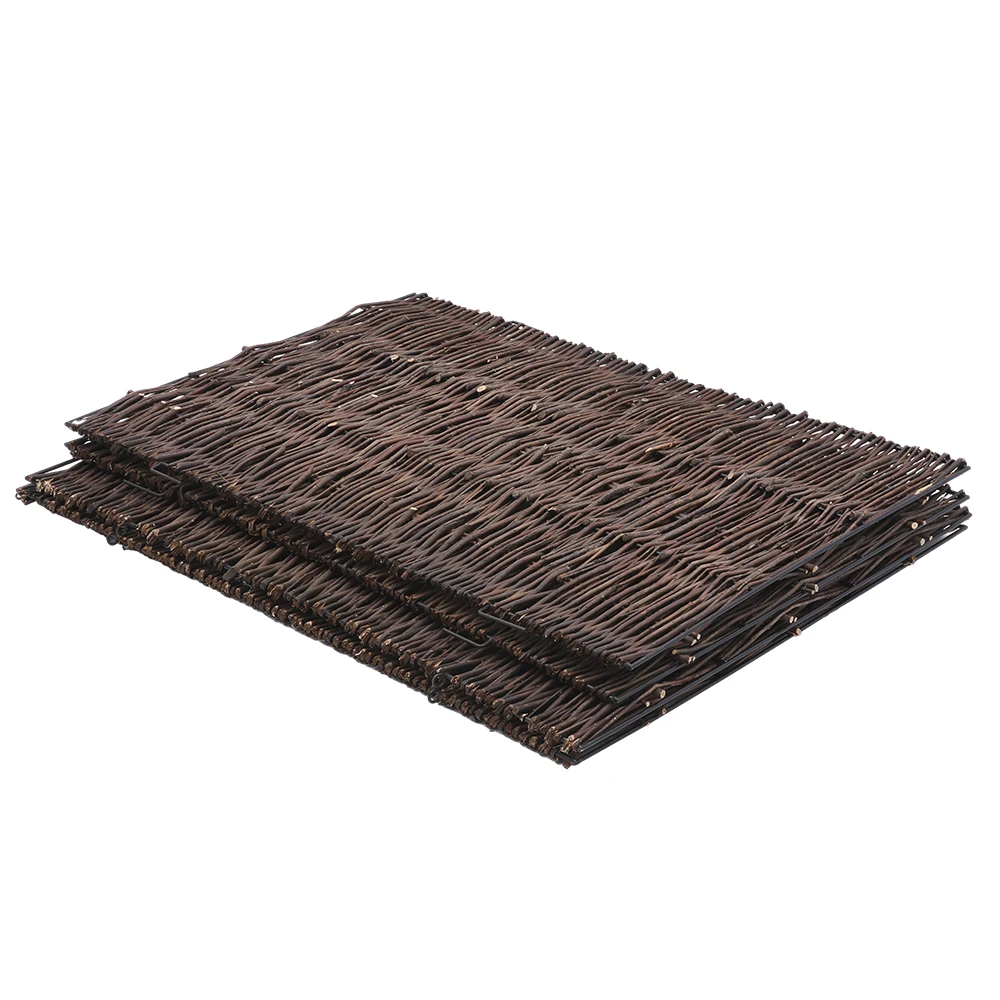 【Breeins】Garden Sanctuary Trash Can Fence Wicker Privacy Fence Outdoor Courtyard Multi Use Decoration