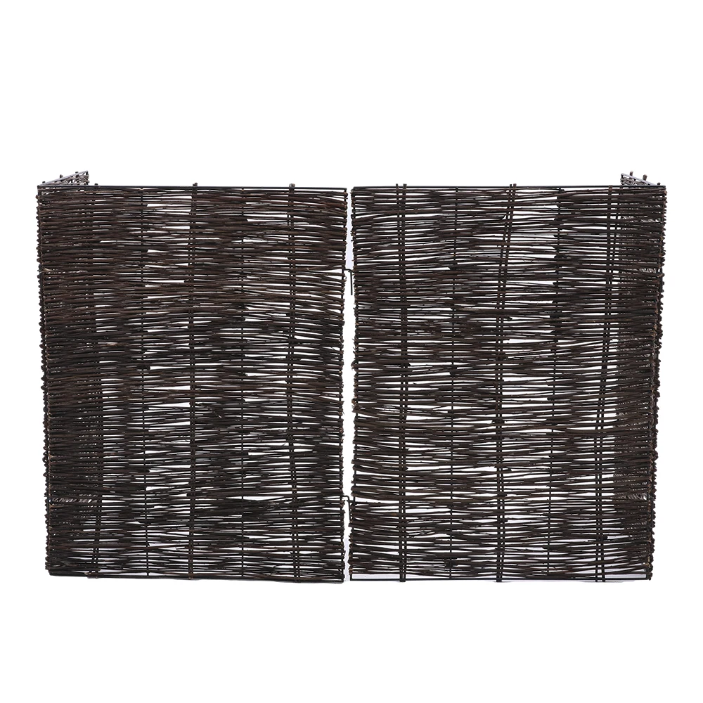 【Breeins】Garden Sanctuary Trash Can Fence Wicker Privacy Fence Outdoor Courtyard Multi Use Decoration