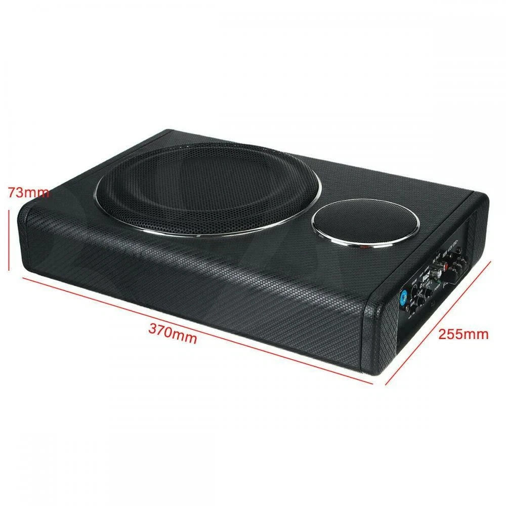 1 Set New Quality 8'' 800W Car Stereo Audio Universal Ultra Thin Under Seat Subwoofer Amplifier Bass Box Durable For Car