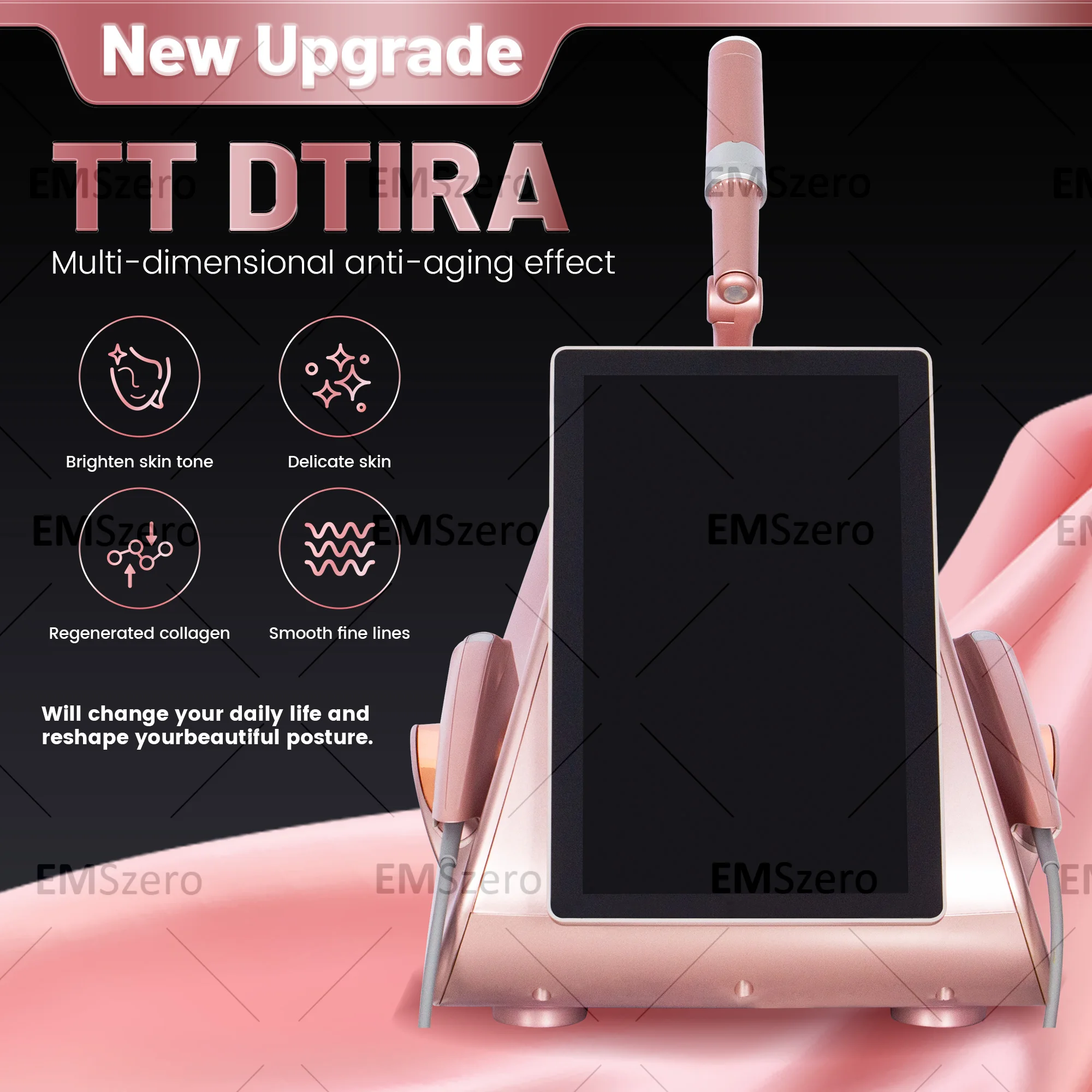 Professional Portable 13.3' TT Double Lift Facial Lift Body Lift Skin Firming Anti-Aging Skin Rejuvenation Firming Machine
