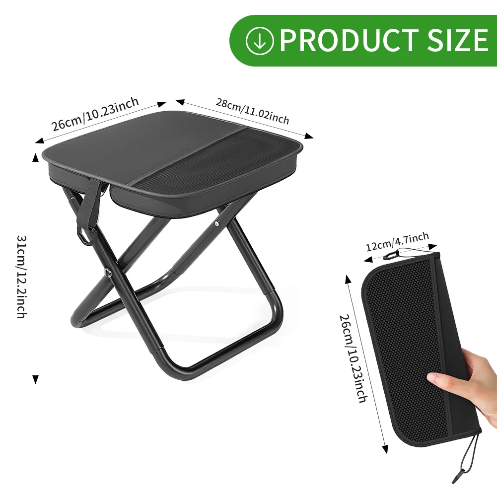 Camping Stool,Folding Stools for Adults, Lightweight Mini Collapsible Stool for Hiking, Fishing and Picnic, Hold Up to 120kg