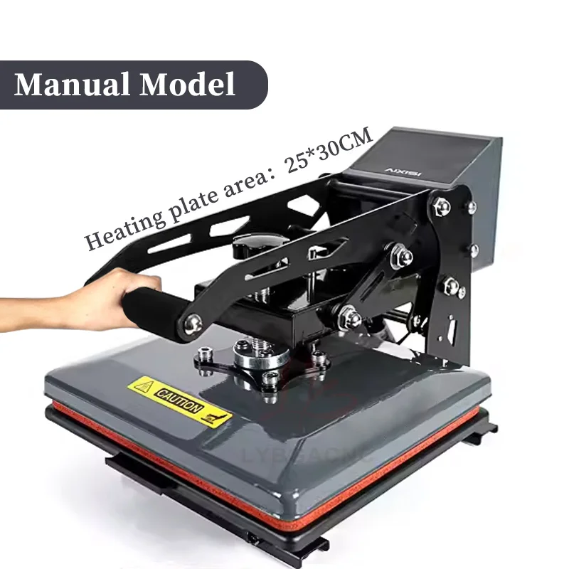 Manual Heat Press Machine 25X30CM Semi Automatic Heat Transfer Ironing Machine 33x45CM for t-shirt transfer design and artwork