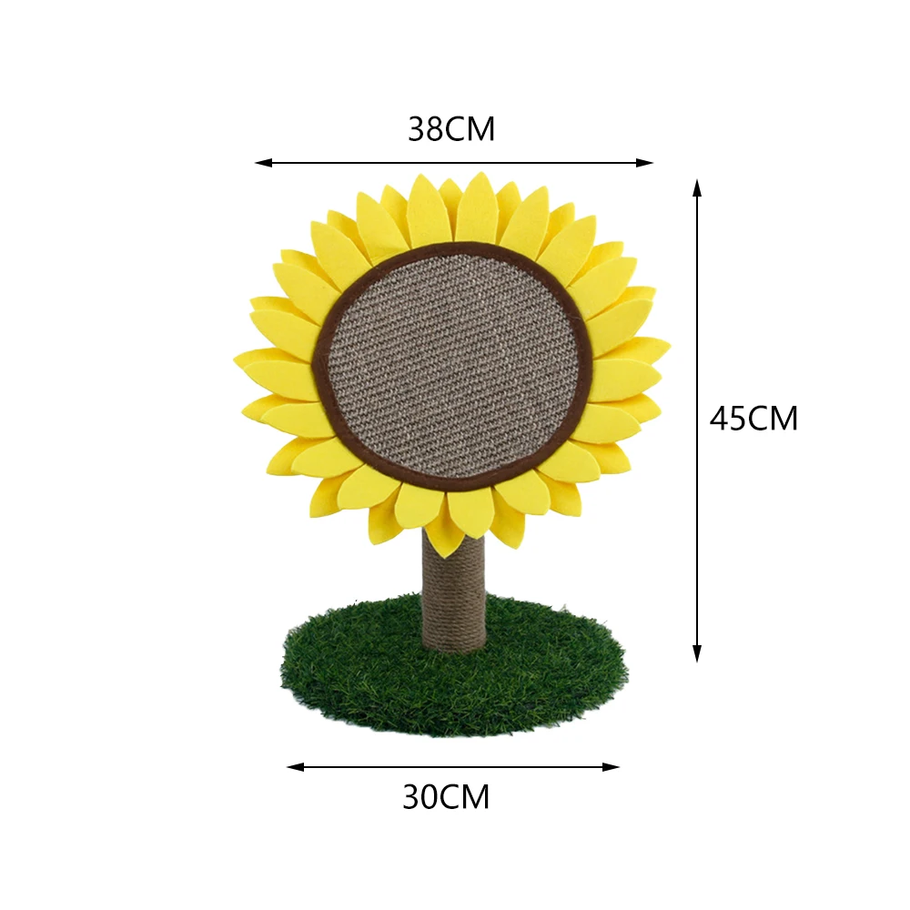 【Breeins】Sisal Sunflower Cat Scratching Post Toy