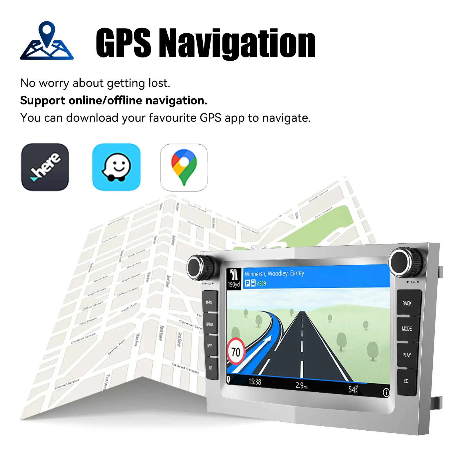 ESSGOO Android 14 4+64G CarPlay Car Stereo Radio For Opel/Vauxhall Astra G H Corsa C D Vectra Android Auto GPS NAV DAB+ Silver
