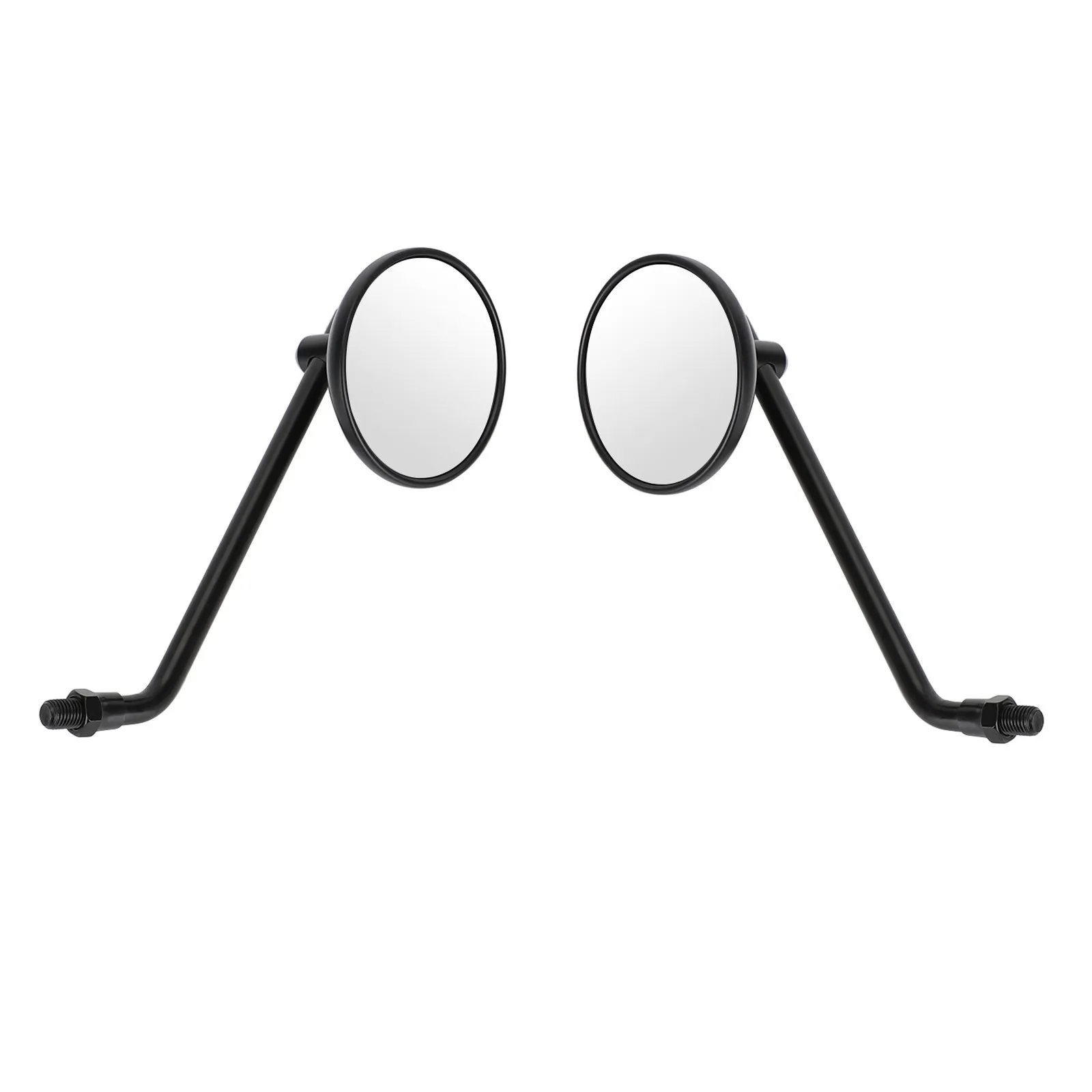 Artudatech Mirror 3" Round Universal Black For Cafe Classic Bobber Chopper Custom Tracker