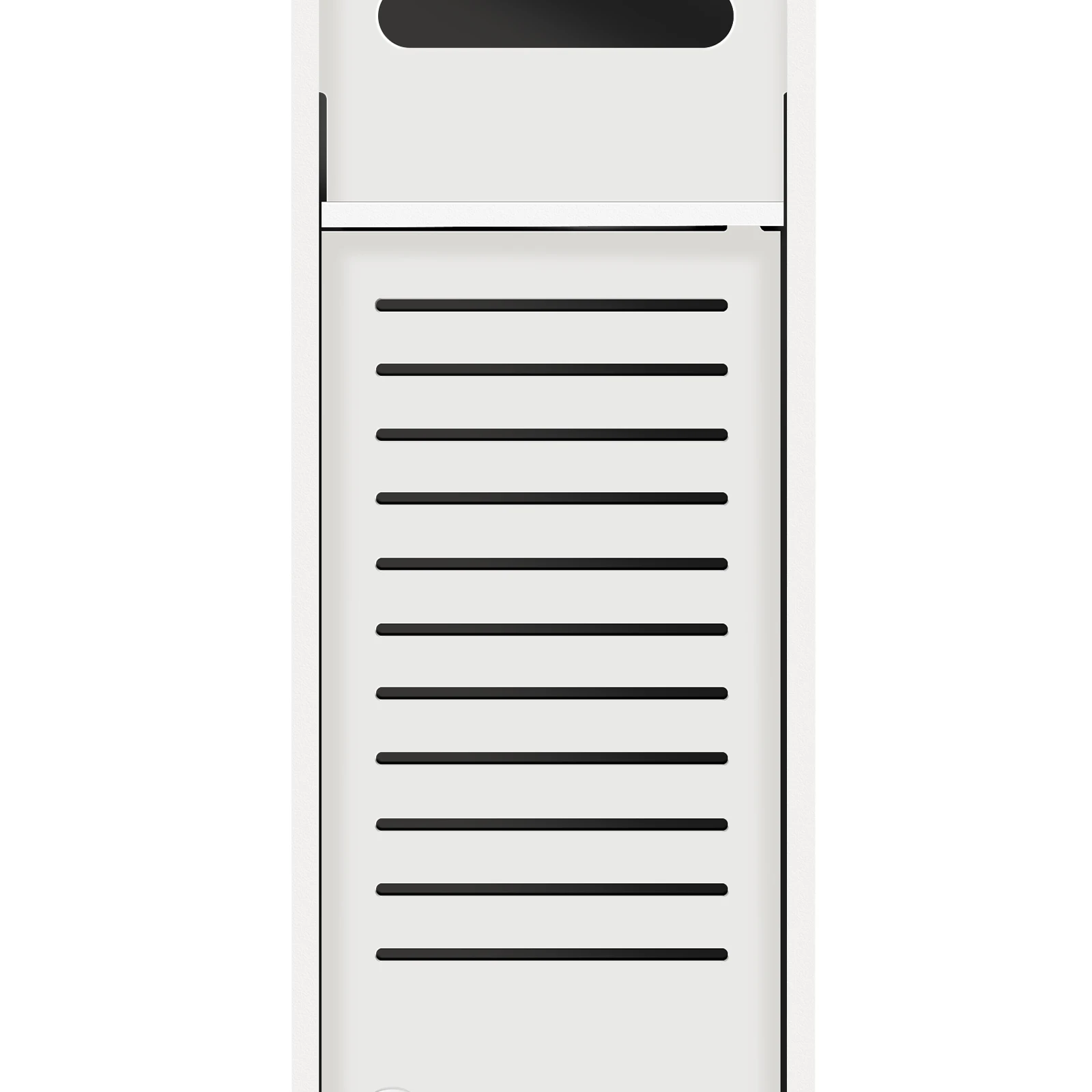 Bathroom Cabinet Unit with Door and Toilet Paper Holder, PVC Material, Slim, Floor Standing, Easy to Assemble, 80x15x17cm